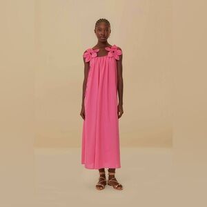 NWT Farm Rio sleeveless flower straps maxi dress